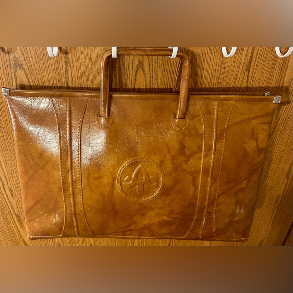 Vintage American Tourister Genuine Leather Portfolio Case/Briefcase - Picture 4 of 12